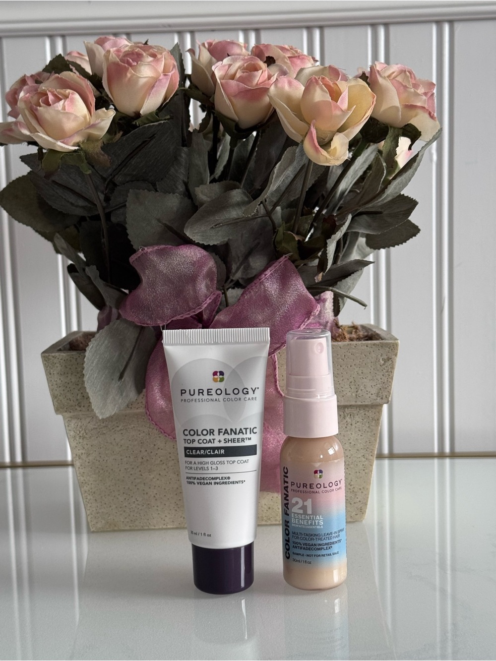 Pureology Color Fanatic Multi-Tasking Leave-In Conditioner & Fanatic Top Coat